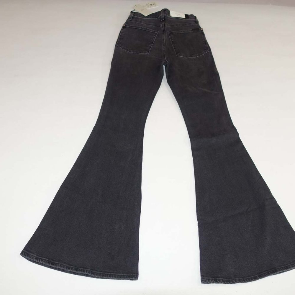 7 For All Mankind Women's Mega Flare Jeans Size 26 NWT High Rise Belle Wash - Picture 7 of 9
